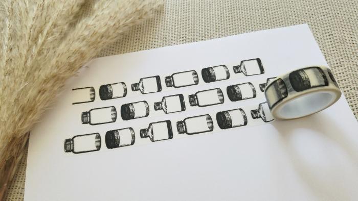 Washi Tape Flaschen